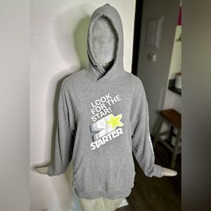 Daniel Patrick x Starter Black Label Look For The Star Gray Hoodie. Size Small
